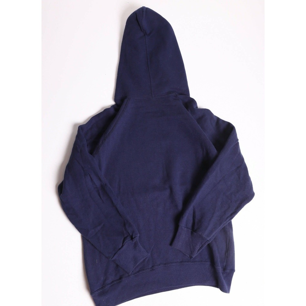 Vintage Champion Notre Dame Hoodie Navy Blue Flocked Medium Made in USA 70s 80s - Picture 4 of 7